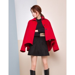 【特惠】 YCDW9-0003 A型大摆优雅俏皮双面呢大衣 【特惠】 YCDW9-0003 A型大摆优雅俏皮双面呢大衣