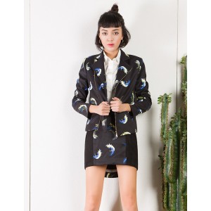 YCCL3-228 舞动浪花印花机车风夹克外套