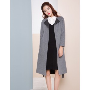【特惠】 YCDW6-0016 简约弧线解构长款大衣 【特惠】 YCDW6-0016 简约弧线解构长款大衣